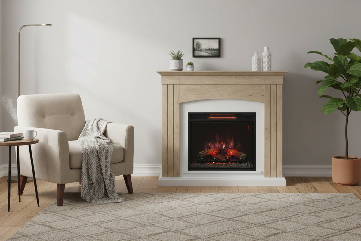 23インチ電気暖炉アルカディア