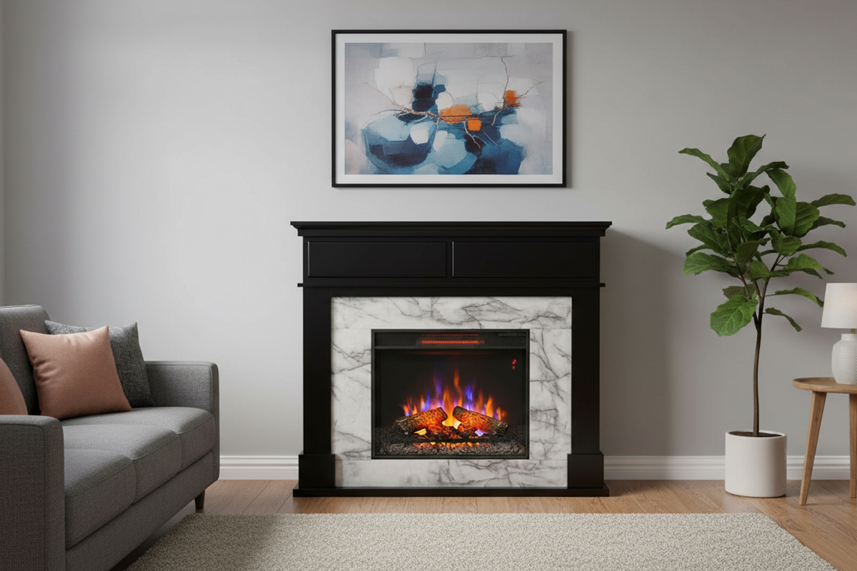 23インチ電気暖炉ペトラデール