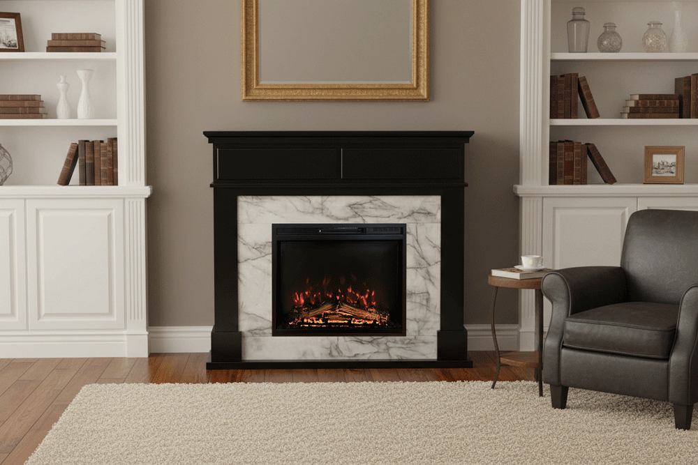 23インチ電気暖炉ペトラデール