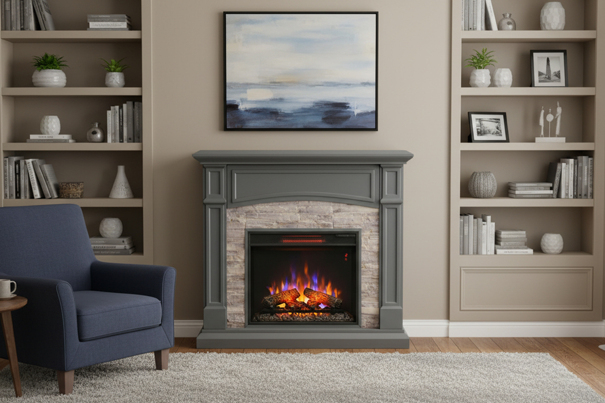 23インチ電気暖炉セネカ